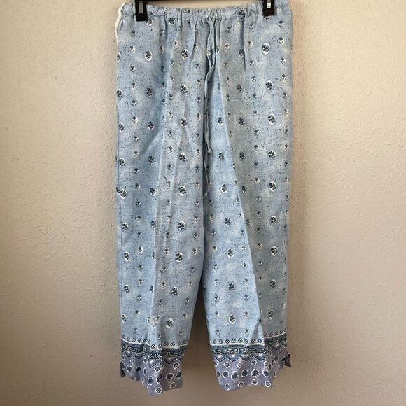 Carol Anderson Matching Linen Button Down Shirt and Crop Pants Size M EUC - Picture 6 of 10